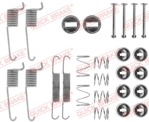 Set accesorii, sabot de frana puntea spate (1050714 QBK) MERCEDES-BENZ
