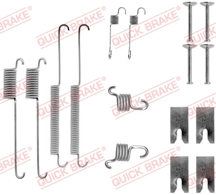 Set accesorii, sabot de frana puntea spate (1050732 QBK) FORD