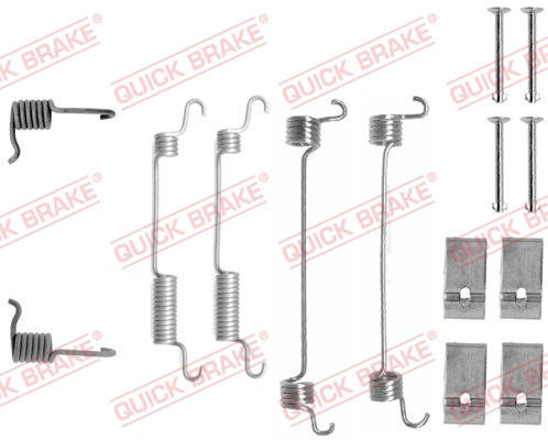 Set accesorii, sabot de frana puntea spate (1050735 QBK) HONDA,ROVER