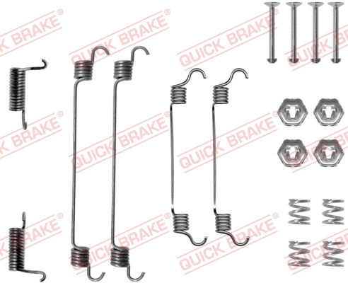 Set accesorii, sabot de frana puntea spate (1050737 QBK) NISSAN