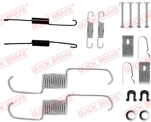 Set accesorii, sabot de frana puntea spate (1050743 QBK) HONDA,SUZUKI