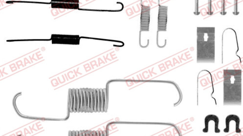 Set accesorii, sabot de frana puntea spate (1050743 QBK) HONDA,SUZUKI