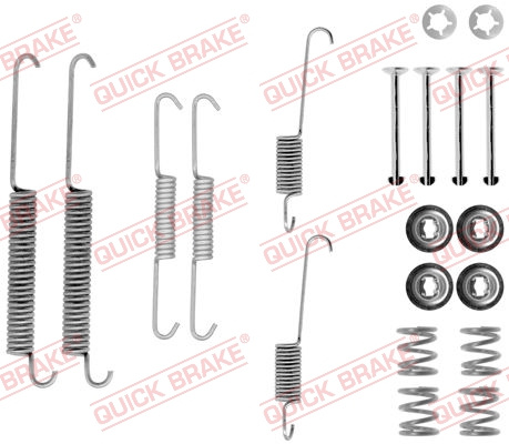 Set accesorii, sabot de frana puntea spate (1050754 QBK) Citroen,PEUGEOT