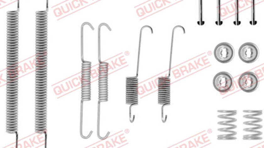 Set accesorii, sabot de frana puntea spate (1050757 QBK) Citroen,PEUGEOT,RENAULT