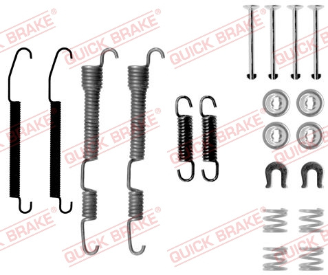 Set accesorii, sabot de frana puntea spate (1050761 QBK) MITSUBISHI