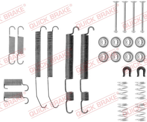 Set accesorii, sabot de frana puntea spate (1050762 QBK) MITSUBISHI