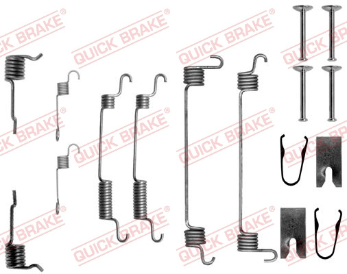 Set accesorii, sabot de frana puntea spate (1050764 QBK) HONDA,ROVER