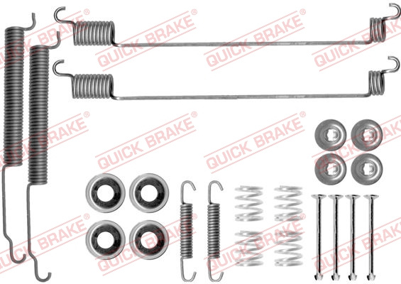 Set accesorii, sabot de frana puntea spate (1050768 QBK) NISSAN