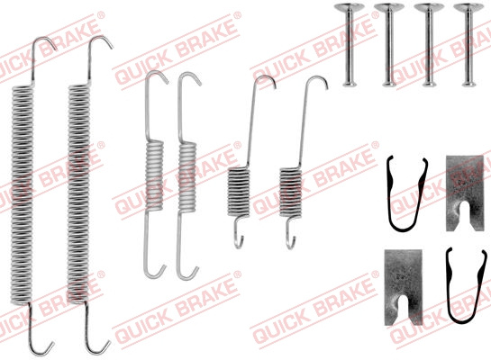 Set accesorii, sabot de frana puntea spate (1050771 QBK) TOYOTA