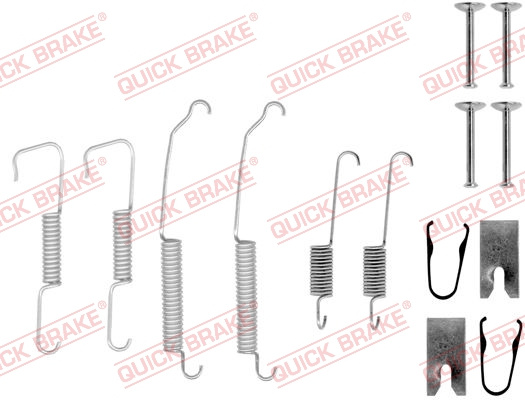 Set accesorii, sabot de frana puntea spate (1050773 QBK) MERCEDES-BENZ