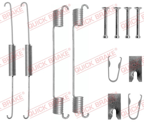 Set accesorii, sabot de frana puntea spate (1050781 QBK) FIAT