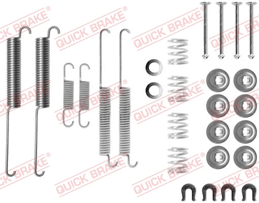 Set accesorii, sabot de frana puntea spate (1050787 QBK) MITSUBISHI