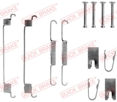 Set accesorii, sabot de frana puntea spate (1050789 QBK) FIAT,LANCIA