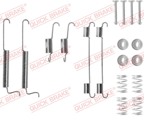Set accesorii, sabot de frana puntea spate (1050795 QBK) CHEVROLET,DAEWOO