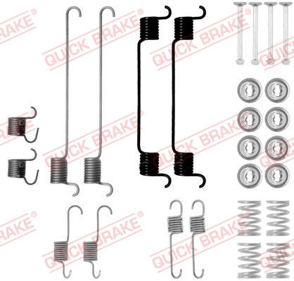 Set accesorii, sabot de frana puntea spate (1050802 QBK) MAZDA