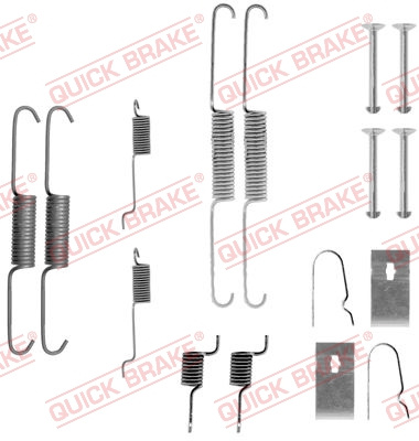 Set accesorii, sabot de frana puntea spate (1050811 QBK) NISSAN