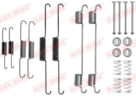 Set accesorii, sabot de frana puntea spate (1050817 QBK) HYUNDAI,KIA