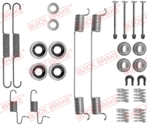 Set accesorii, sabot de frana puntea spate (1050818 QBK) NISSAN
