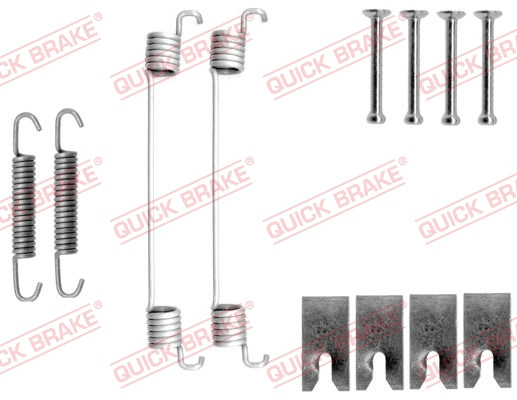 Set accesorii, sabot de frana puntea spate (1050827 QBK) NISSAN,TOYOTA