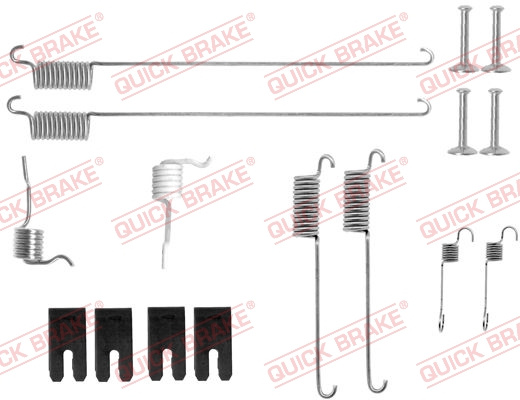 Set accesorii, sabot de frana puntea spate (1050829 QBK) LAND ROVER