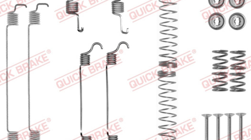 Set accesorii, sabot de frana puntea spate (1050835 QBK) Citroen,DS,OPEL,PEUGEOT,VAUXHALL