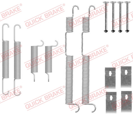 Set accesorii, sabot de frana puntea spate (1050844 QBK) KIA