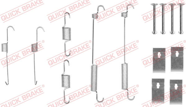 Set accesorii, sabot de frana puntea spate (1050846 QBK) HYUNDAI