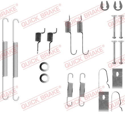 Set accesorii, sabot de frana puntea spate (1050847 QBK) KIA,NISSAN