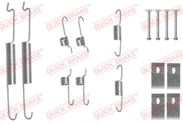 Set accesorii, sabot de frana puntea spate (1050863 QBK) KIA