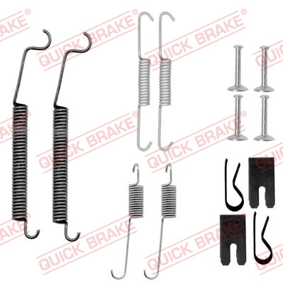 Set accesorii, sabot de frana puntea spate (1050891 QBK) MITSUBISHI,SMART
