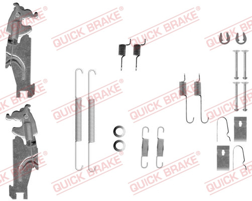 Set accesorii, sabot de frana puntea spate (1050847S QBK) KIA