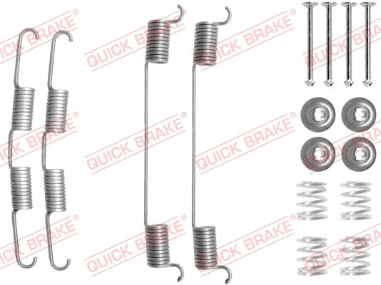 Set accesorii, sabot de frana puntea spate (1050724R QBK) MITSUBISHI