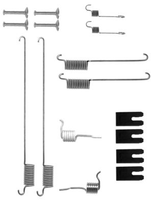 Set accesorii, sabot de frana puntea spate (97032700 TEXTAR) LAND ROVER