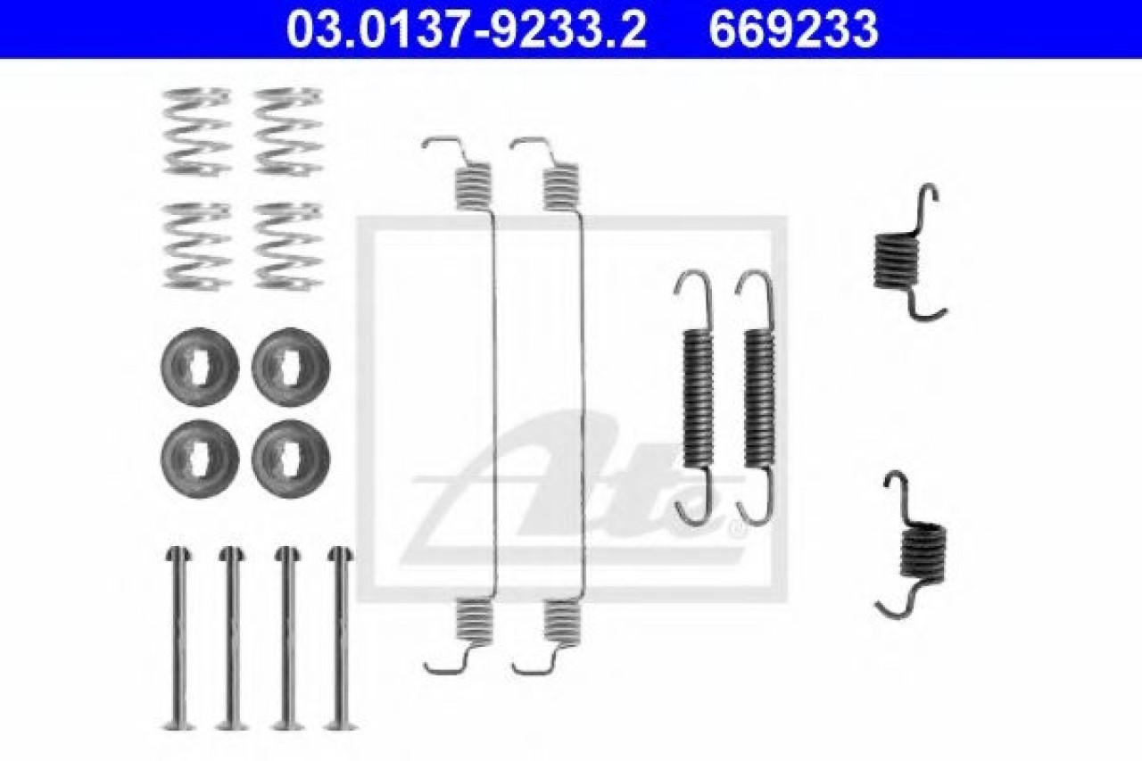 Set accesorii, sabot de frana RENAULT KANGOO (KC0/1) (1997 - 2007) ATE 03.0137-9233.2 piesa NOUA