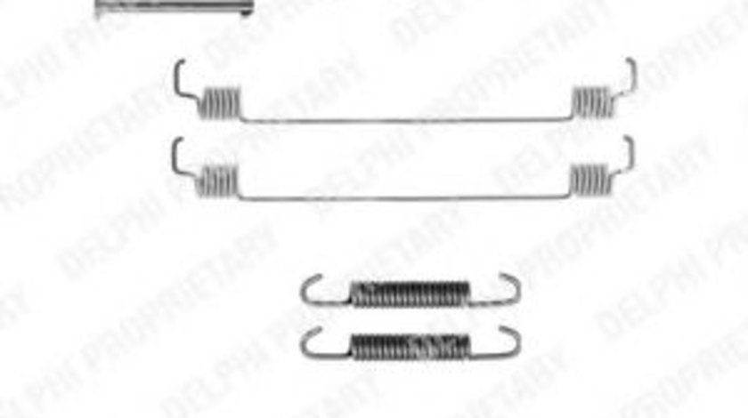 Set accesorii, sabot de frana RENAULT KANGOO Express (FC0/1) (1997 - 2007) DELPHI LY1261 piesa NOUA