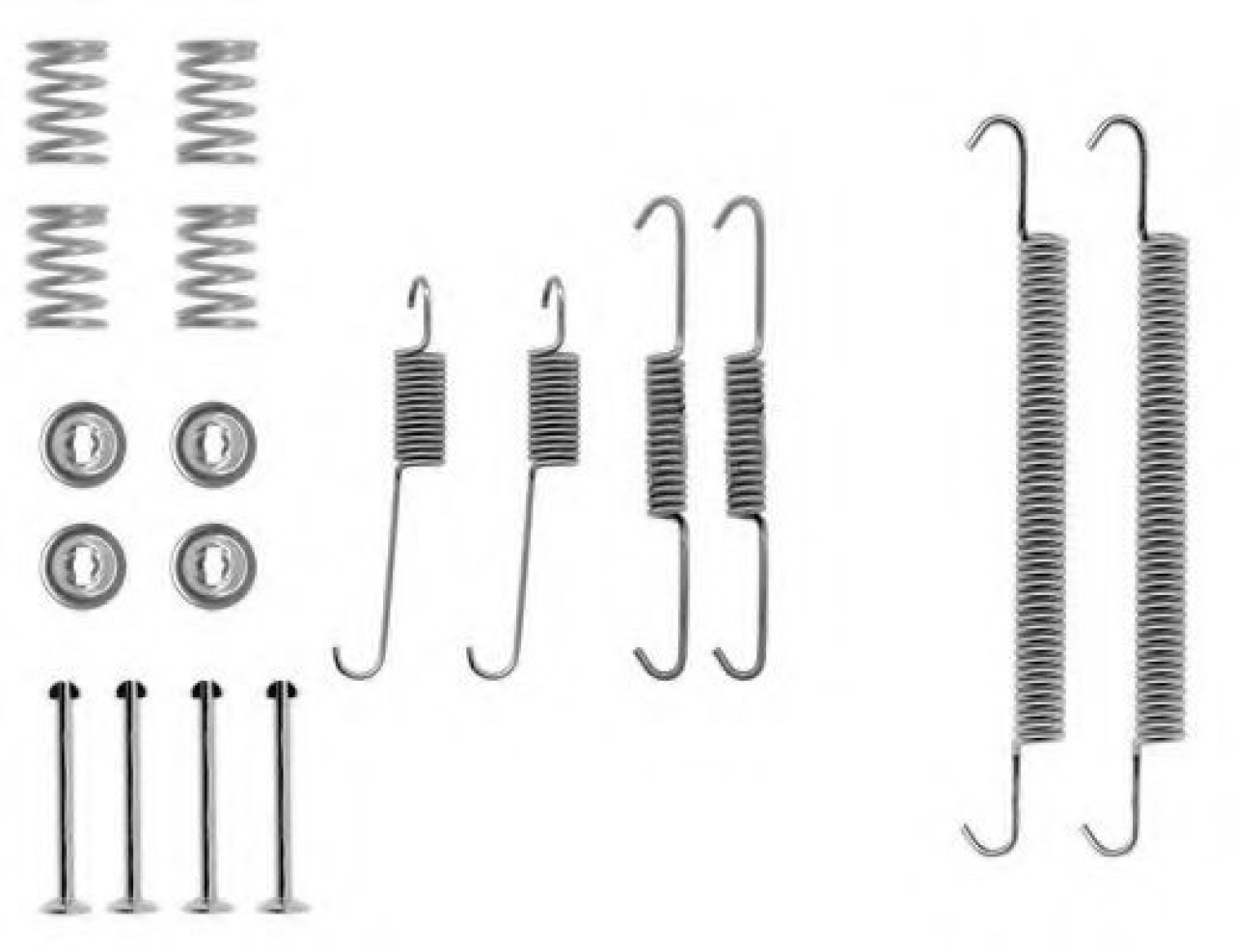 Set accesorii, sabot de frana RENAULT MEGANE I Break (KA0/1) (1999 - 2003) TEXTAR 97012100 piesa NOUA