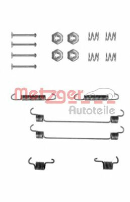 Set accesorii, sabot de frana RENAULT MEGANE I Break (KA0/1) (1999 - 2003) METZGER 105-0657 piesa NOUA