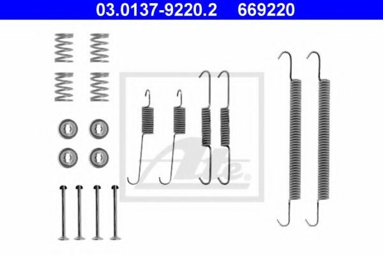 Set accesorii, sabot de frana RENAULT MEGANE I Break (KA0/1) (1999 - 2003) ATE 03.0137-9220.2 piesa NOUA