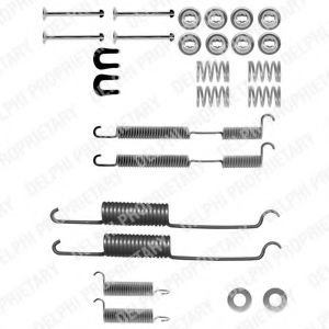 Set accesorii, sabot de frana RENAULT TRAFIC I platou / sasiu (PXX) (1989 - 2001) DELPHI LY1092 pies...
