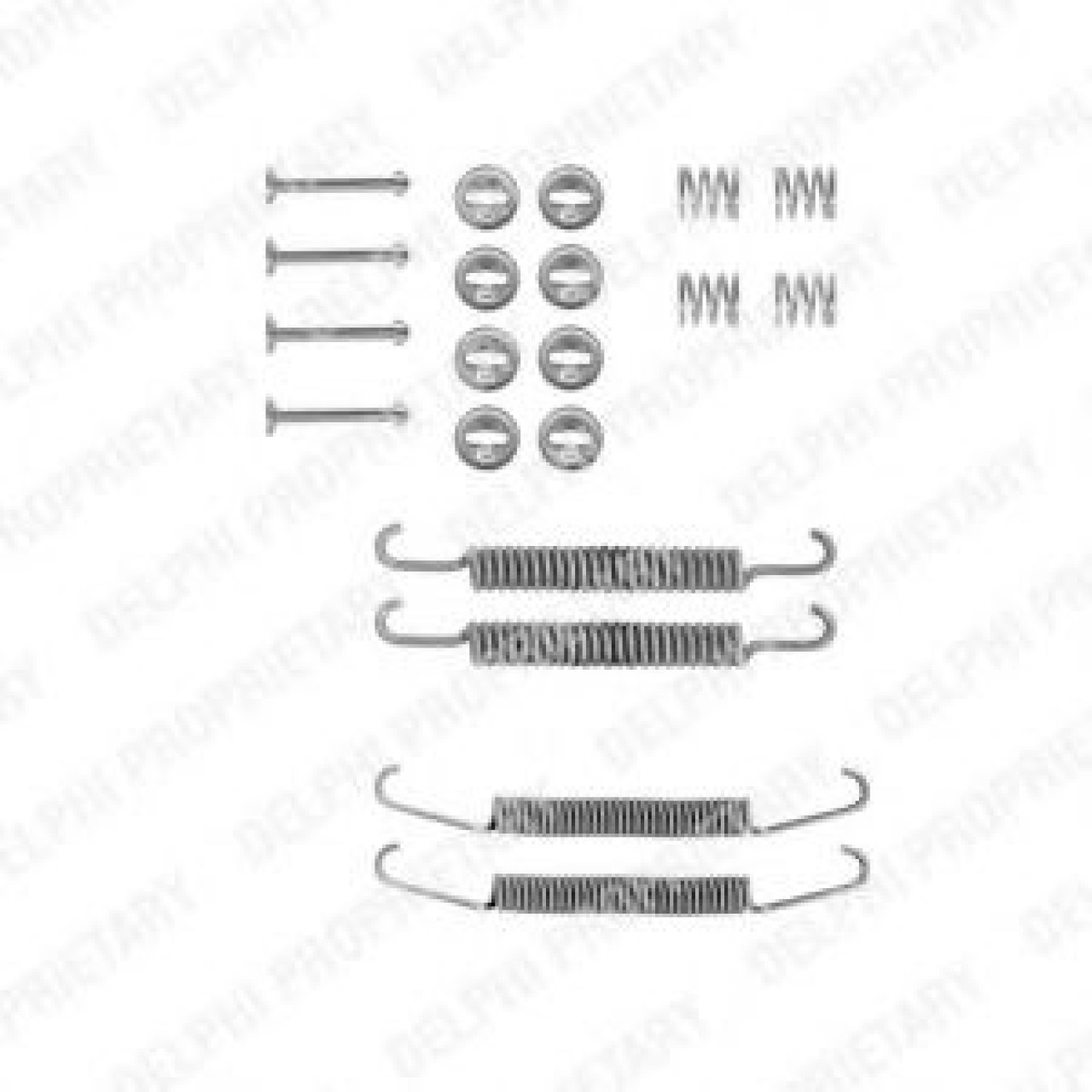 Set accesorii, sabot de frana SEAT TOLEDO II (1M2) (1998 - 2006) DELPHI LY1017 piesa NOUA