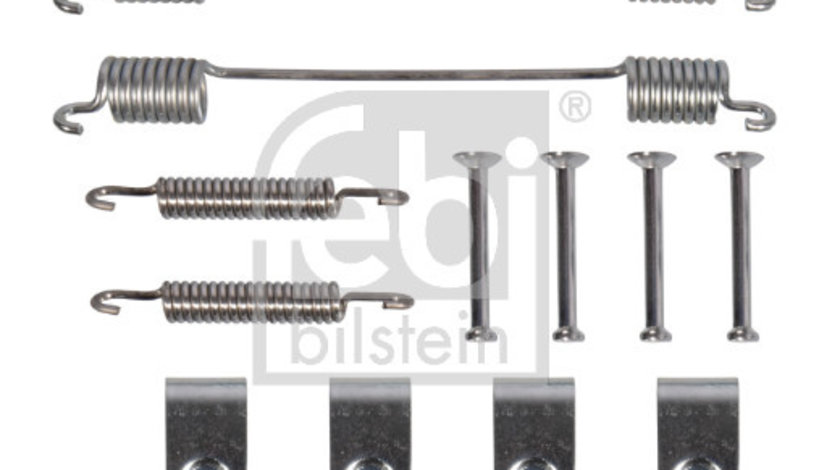 Set accesorii, sabot de frana spate (182034 FEBI BILSTEIN) Citroen,FIAT,FORD,LANCIA,PEUGEOT