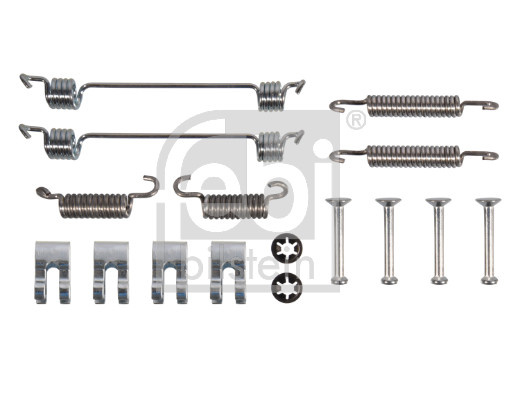 Set accesorii, sabot de frana spate (182283 FEBI BILSTEIN) FIAT,FORD