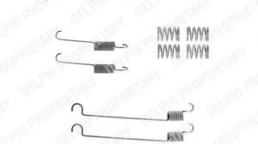 Set accesorii, sabot de frana SUZUKI GRAND VITARA I (FT) (1998 - 2005) DELPHI LY1054 piesa NOUA