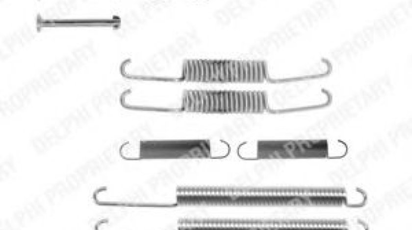 Set accesorii, sabot de frana VW CADDY II Pick-up (9U7) (1996 - 2000) DELPHI LY1206 produs NOU