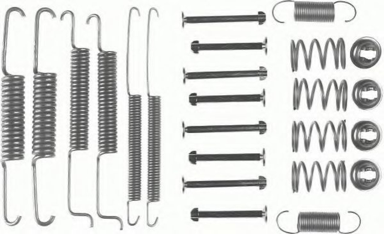 Set accesorii, sabot de frana VW POLO (6N2) (1999 - 2001) FERODO FBA16 piesa NOUA