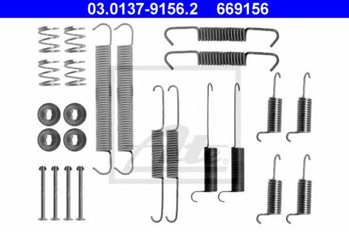 Set accesorii, sabot de frana VW TRANSPORTER IV bus (70XB, 70XC, 7DB, 7DW, 7DK) (1990 - 2003) ATE 03...