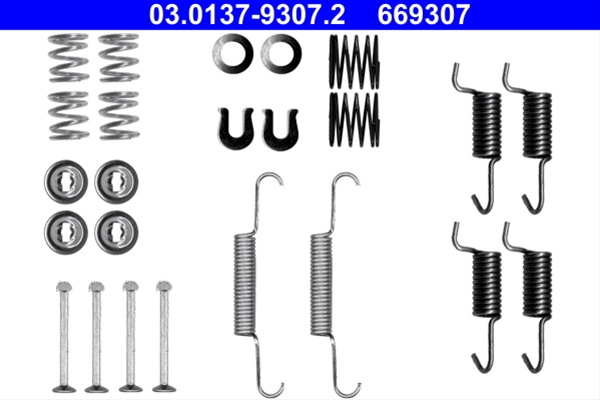 Set Accesorii, Saboti Frana Parcare Ate Jeep 03.0137-9307.2