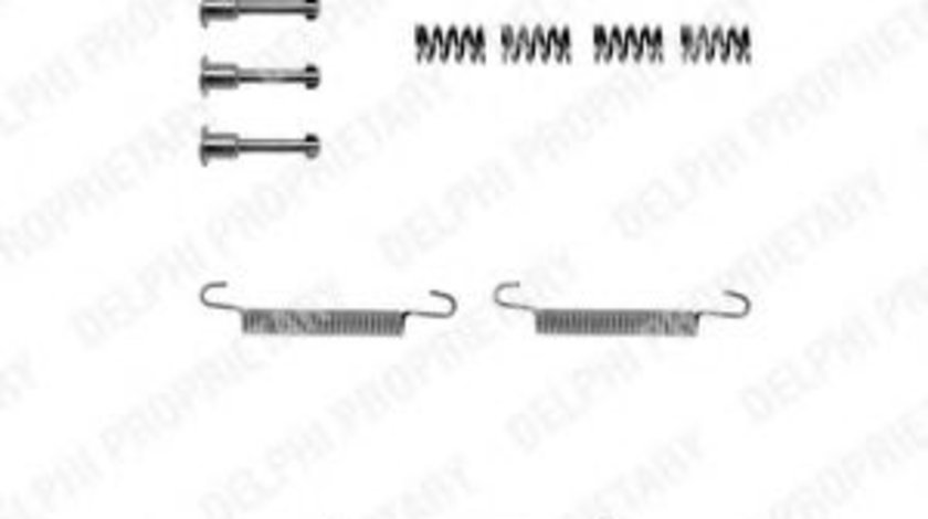 Set accesorii, saboti frana parcare BMW Seria 1 Cabriolet (E88) (2008 - 2013) DELPHI LY1042 piesa NOUA