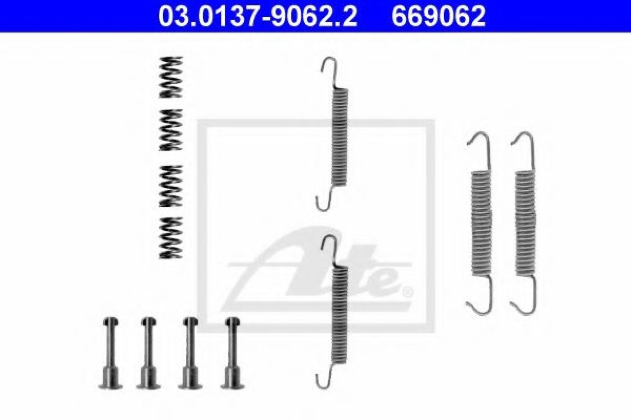 Set accesorii, saboti frana parcare BMW X1 (E84) (2009 - 2015) ATE 03.0137-9062.2 piesa NOUA