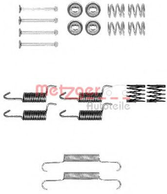 Set accesorii, saboti frana parcare CITROEN C4 AIRCROSS (2010 - 2016) METZGER 105-0010 piesa NOUA